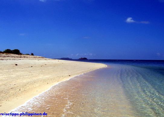 Strand auf Pamalican, Gutob Bay